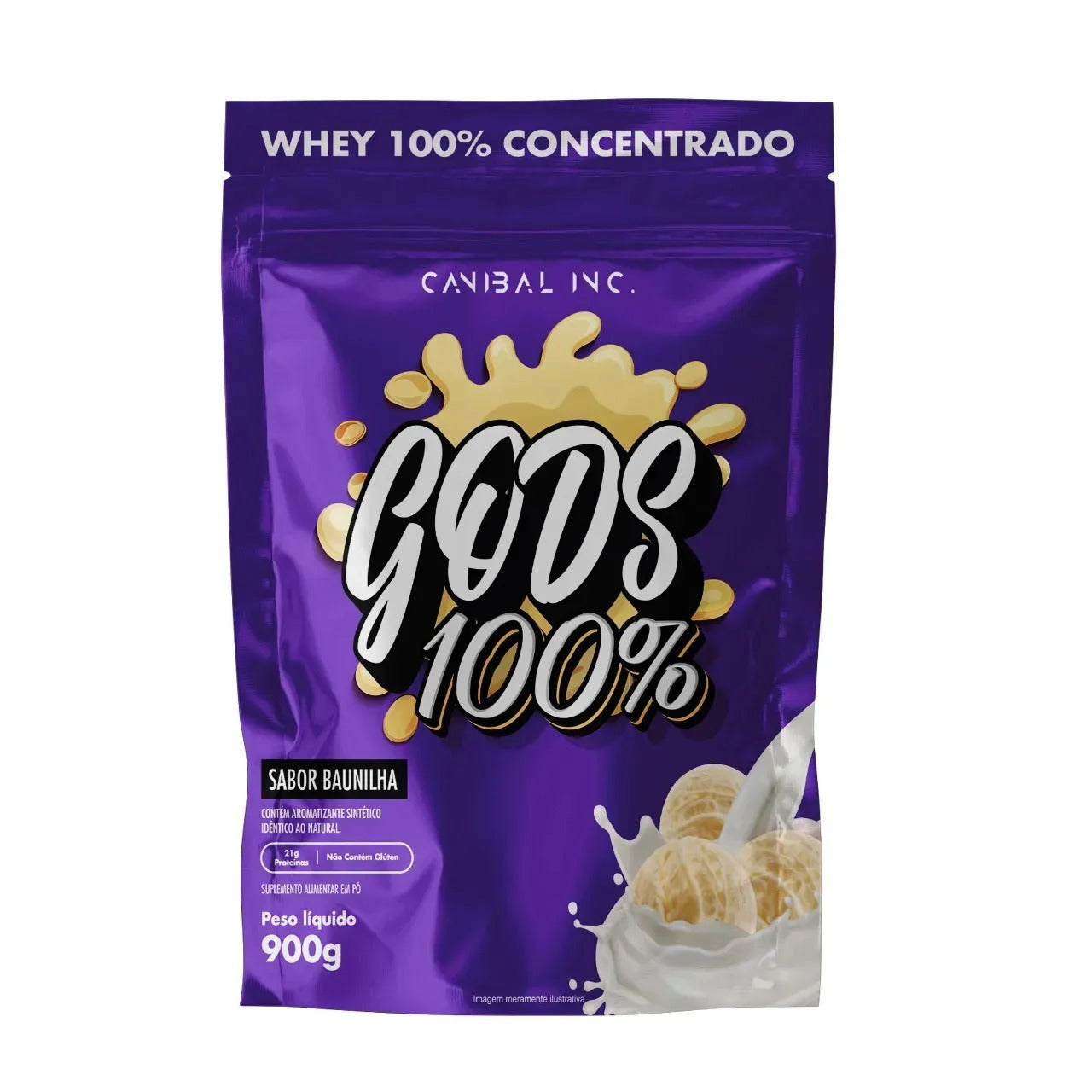 GODS WHEY 900G REFIL - CANIBAL INC