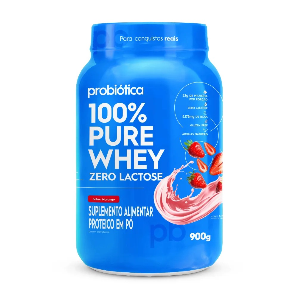 100% PURE WHEY ZERO LACTOSE 900G - PROBIOTICA
