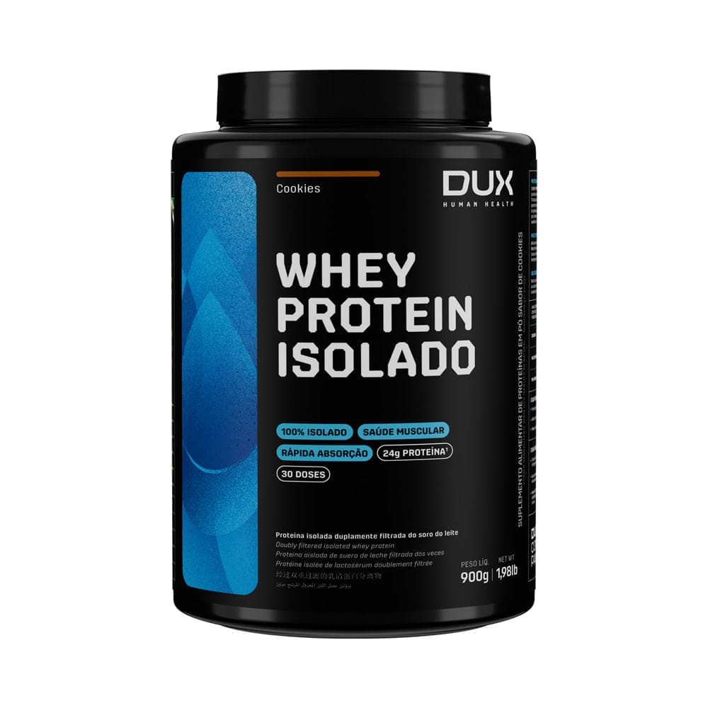 WHEY PROTEIN ISOLADO 900G - DUX NUTRITION