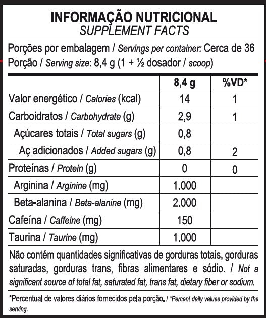 PRÉ WORKOUT HÓRUS 300G - MAX TITANIUM