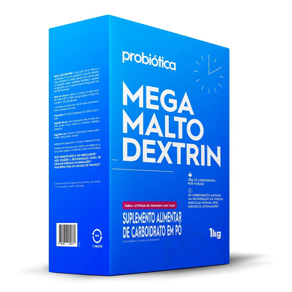 MEGA MALTODEXTRINA CAIXA 1KG - PROBIOTICA