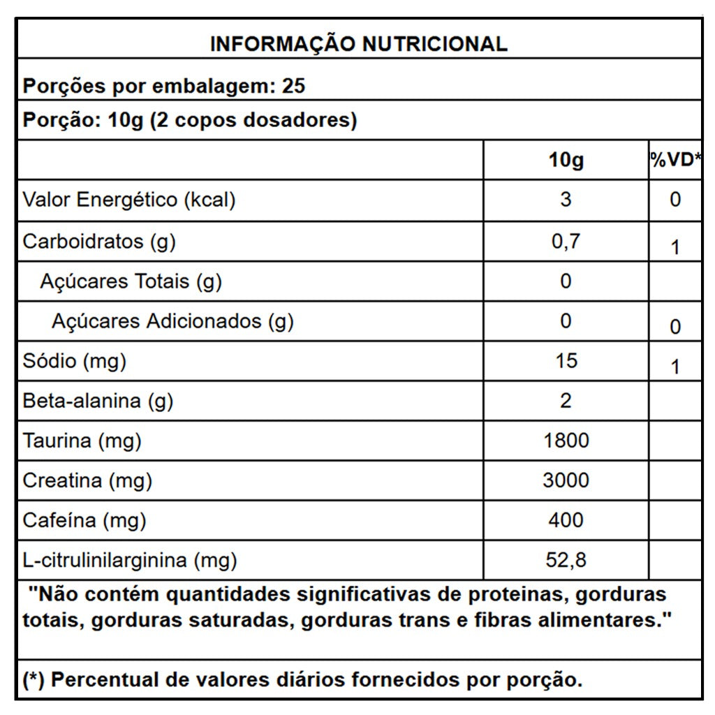 PRÉ TREINO AGENT ORANGE 250G - NEW MILLEN