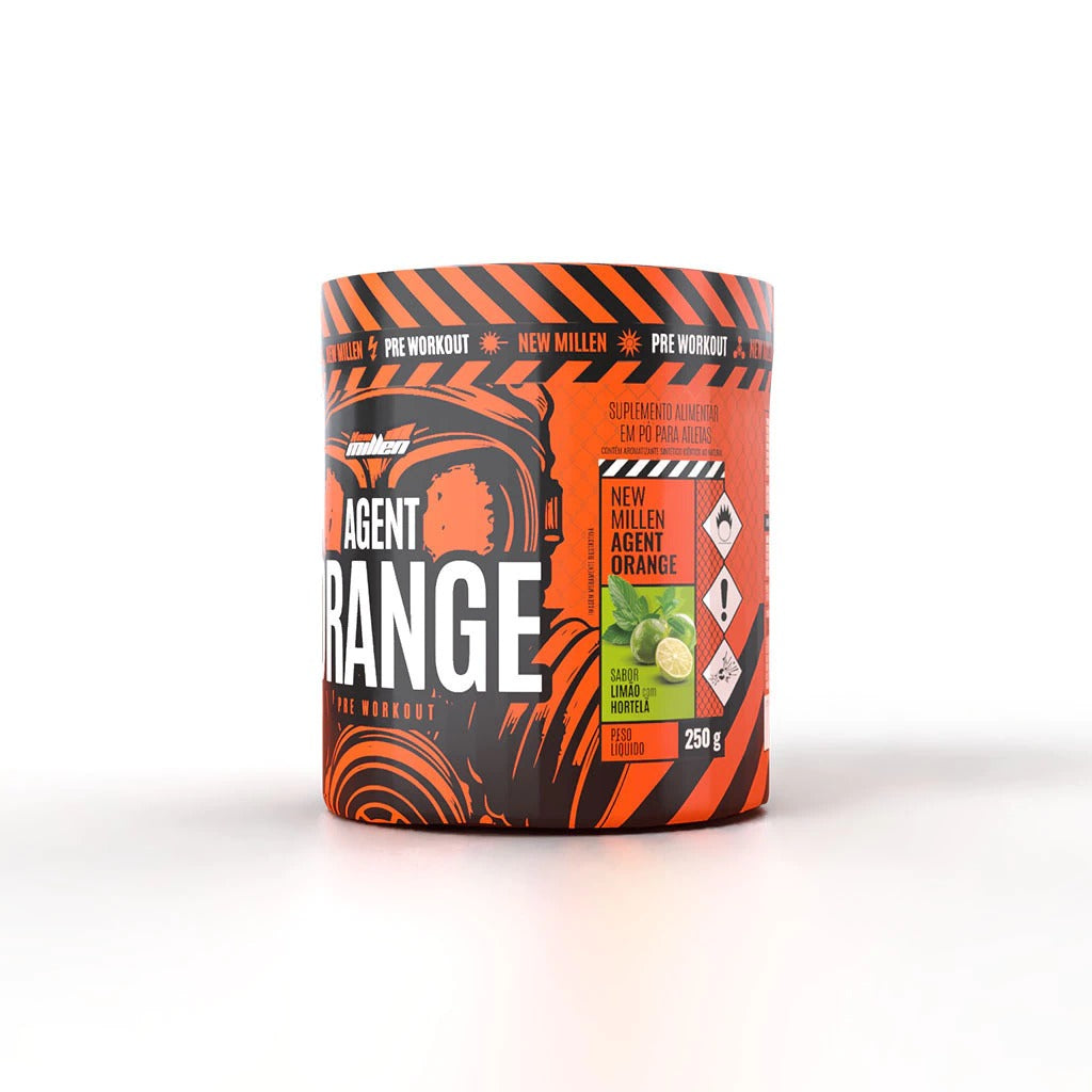 PRÉ TREINO AGENT ORANGE 250G - NEW MILLEN