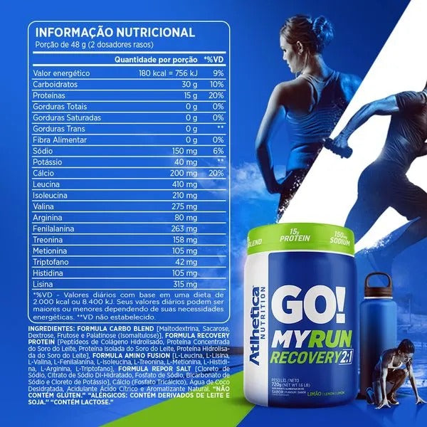 GO! MY RUN RECOVERY 4:1:1 780G-ATLHETICA NUTRITION