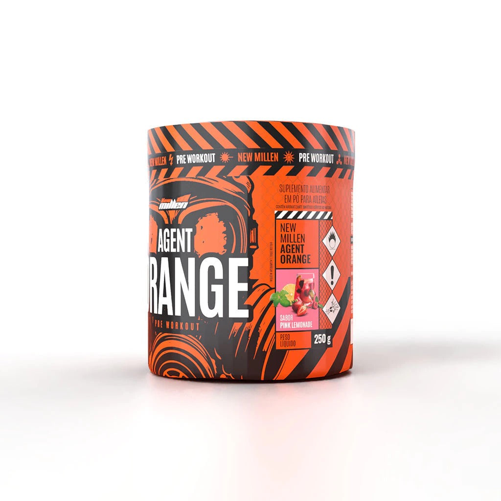 PRÉ TREINO AGENT ORANGE 250G - NEW MILLEN