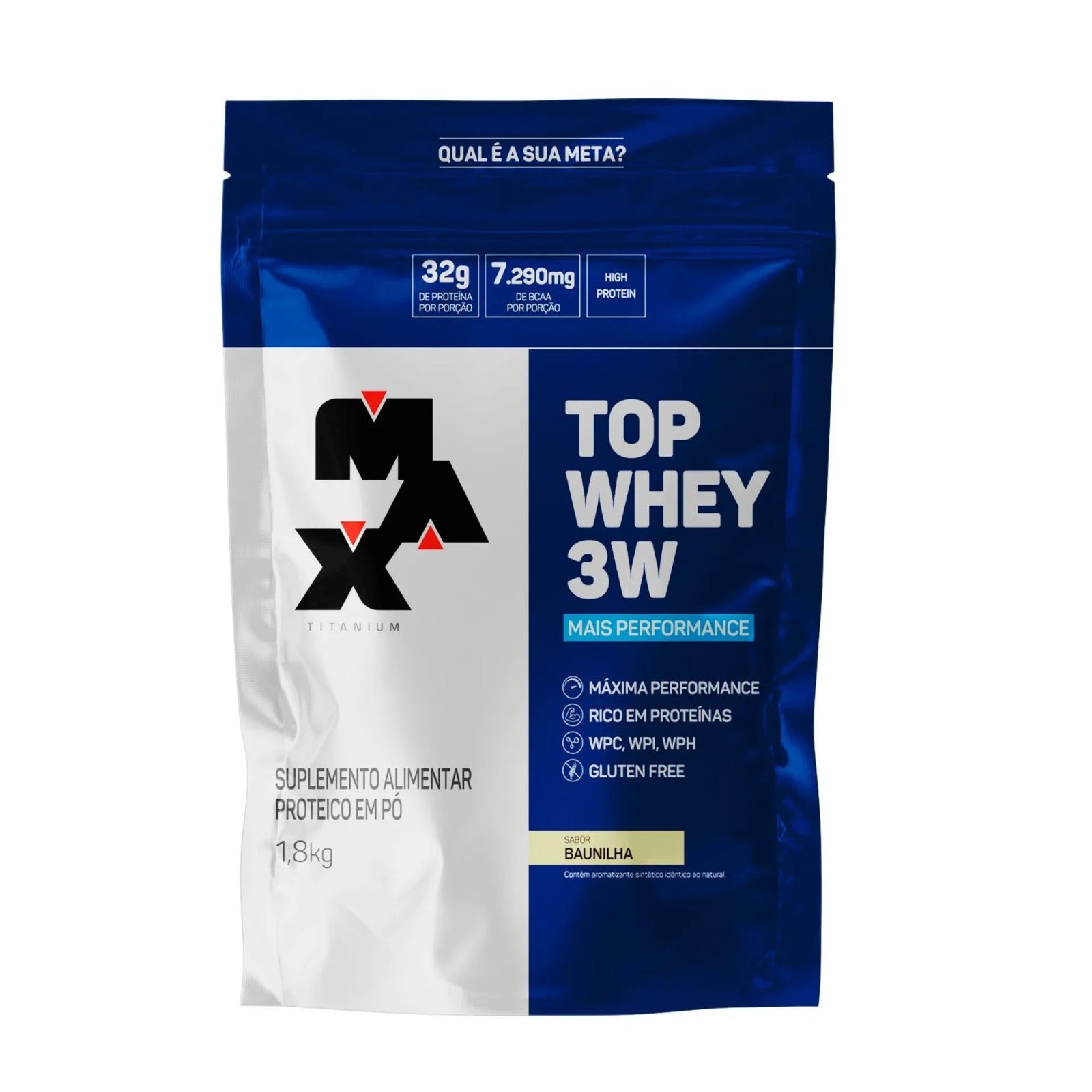 TOP WHEY 3W 1,8KG - MAX TITANIUM