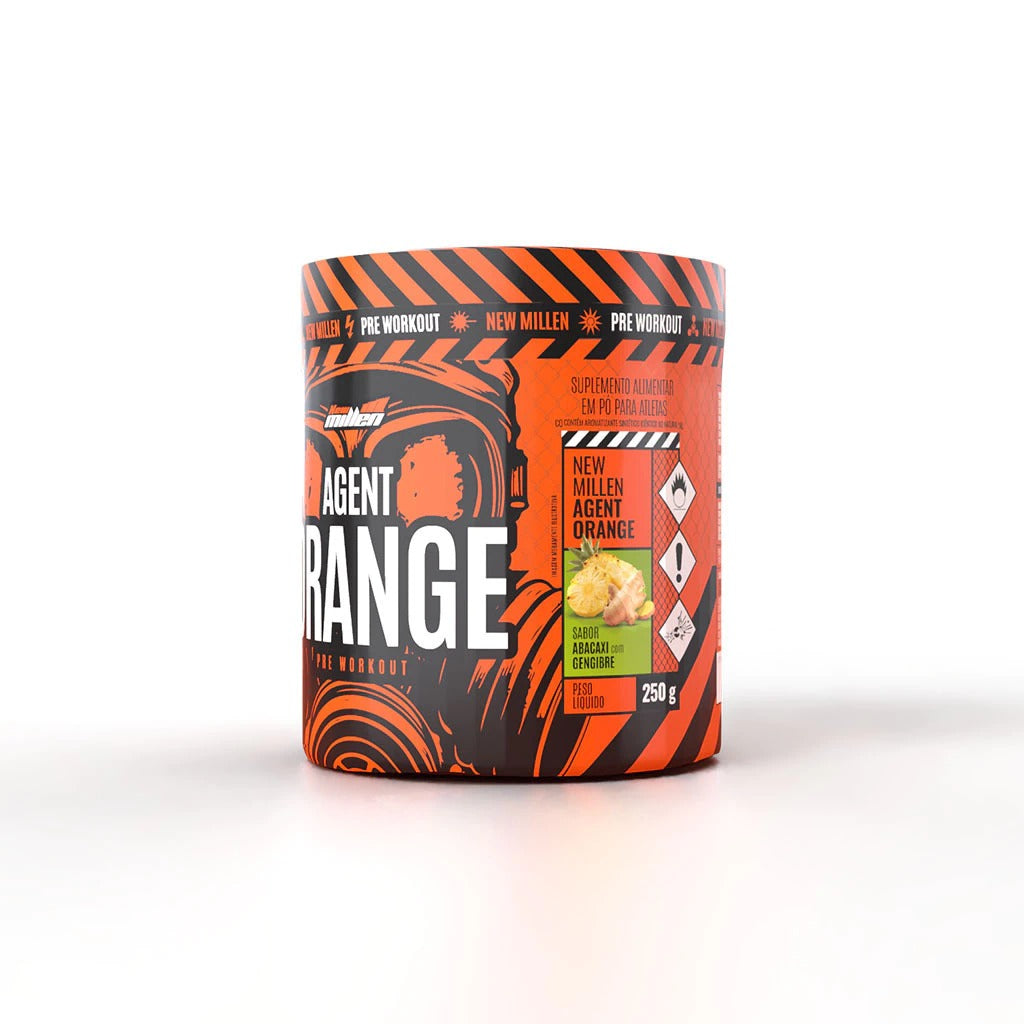 PRÉ TREINO AGENT ORANGE 250G - NEW MILLEN