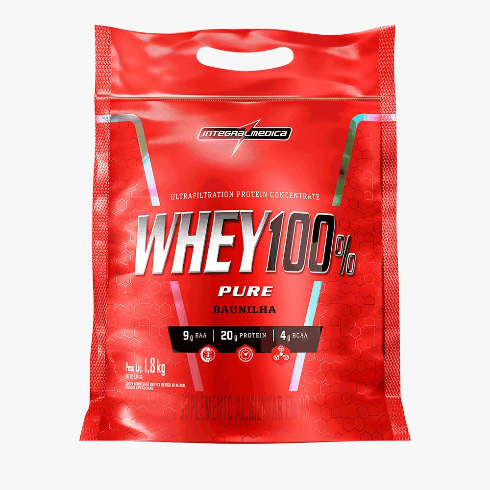WHEY 100% PURE REFIL 1,8KG - INTEGRAL MÉDICA