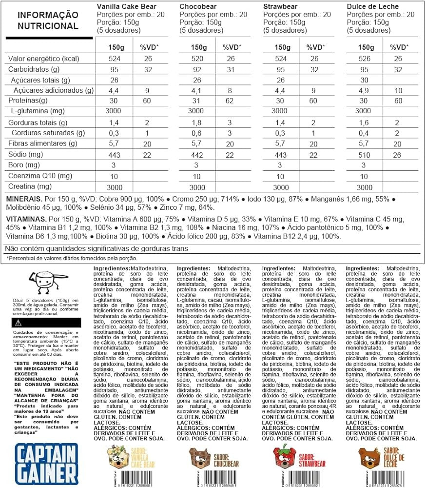 CAPTAIN GAINER 3KG - UNDER LABZ